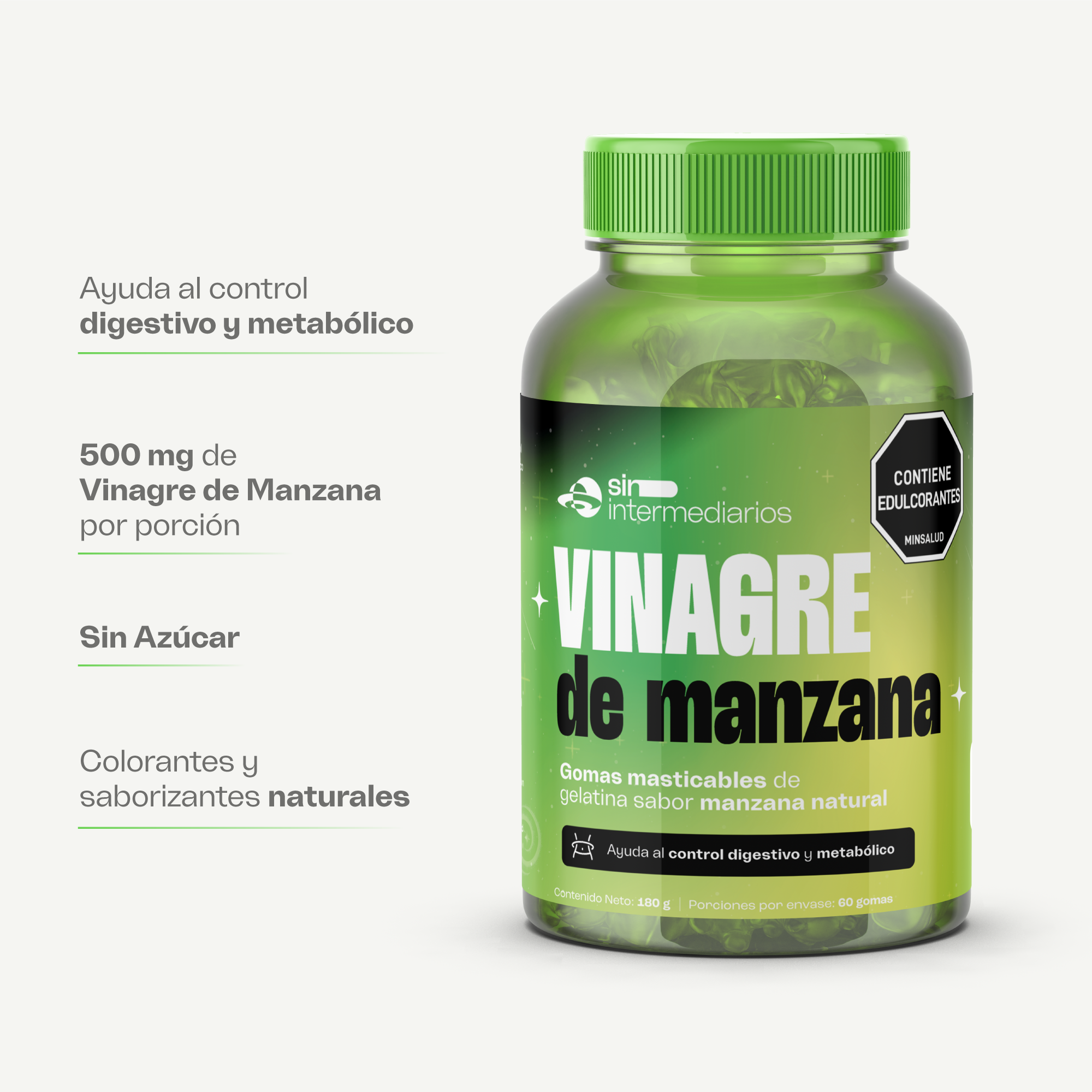 Gomas con Vinagre de Manzana